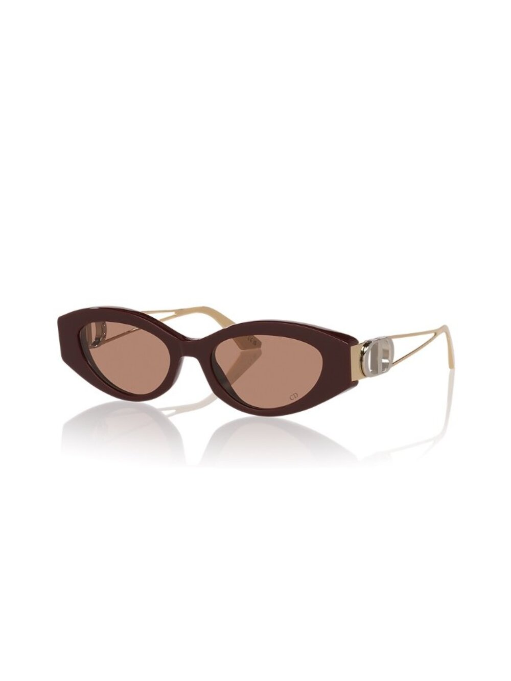 Dior 30Montaigne B6I (or B6F) burgundy oval cat-eye sunglasses